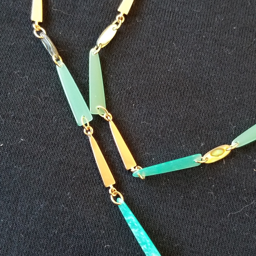 Kendra Scott Aylin Long Necklace Blue, Rose Gold